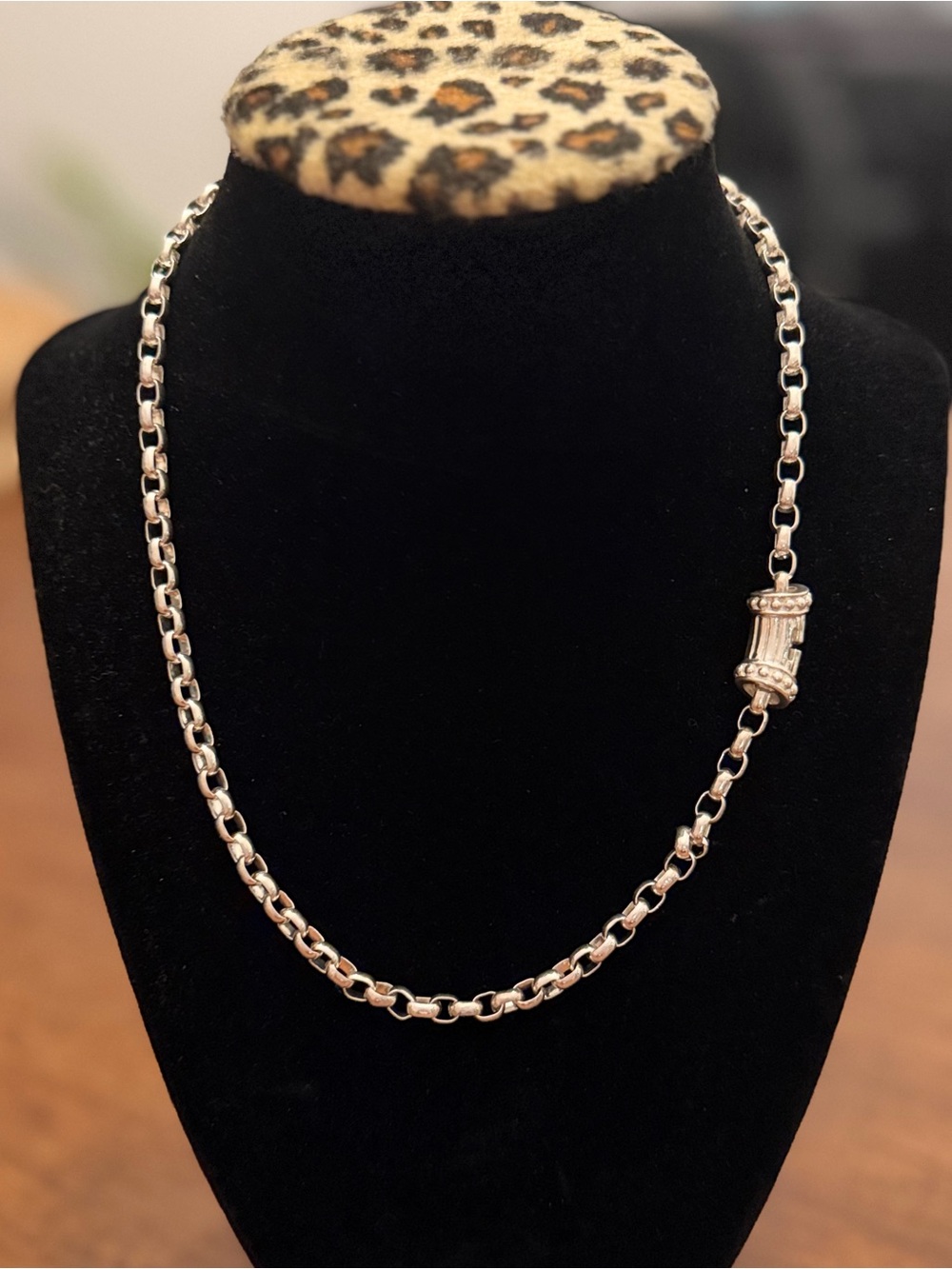 Vintage PROCHAIN 925 Sterling Silver Necklace 18” 27.5g Barrel Link